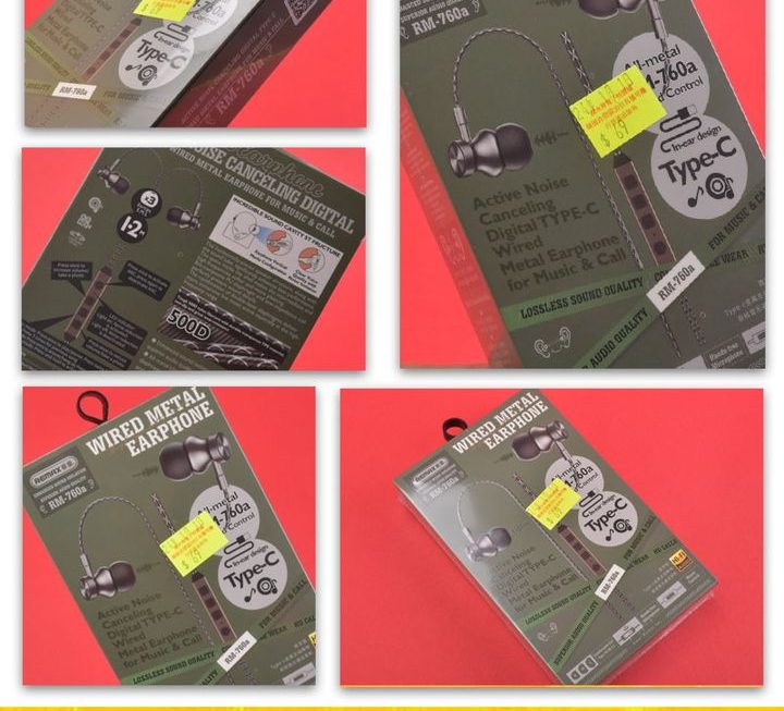 REMAX.RM-760a有線線控耳機~$69