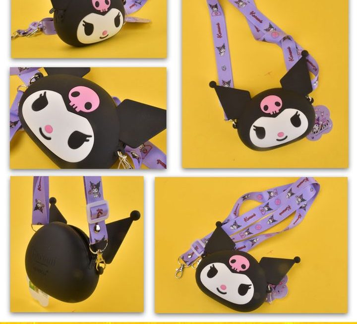 sanrio 角色主題矽膠斜孭袋~$29