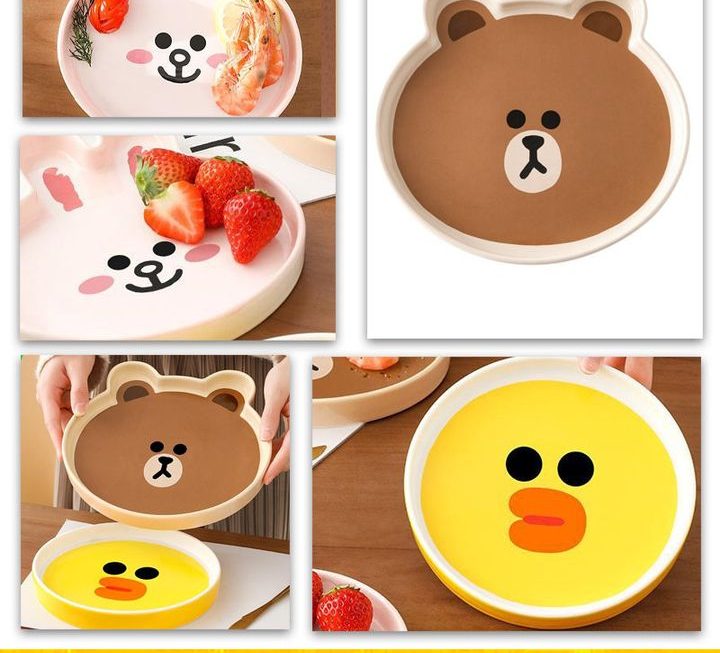 Line Friends主題陶瓷餐盤 ~$39/隻