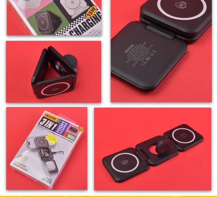 Wekome.WP-U174三合一智能無線充電板~$69