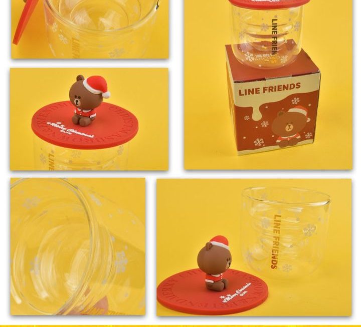 Line Friends主題熊大玻璃水杯 ~$49/隻