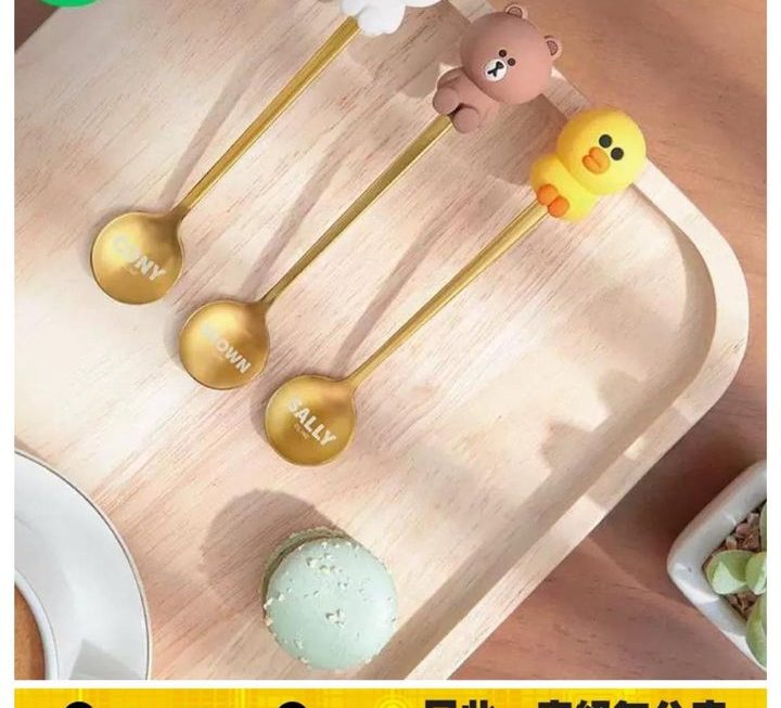 Line & friends 主題小匙羹 ~$25