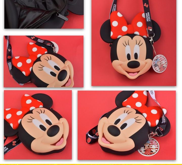 Disney角色主題矽膠斜孭袋~$49