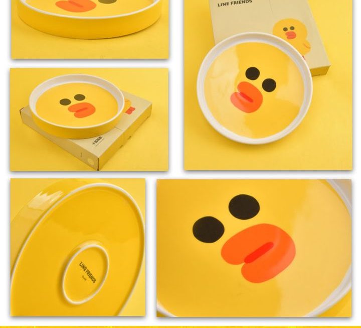 Line Friends主題陶瓷餐盤 ~$39/隻