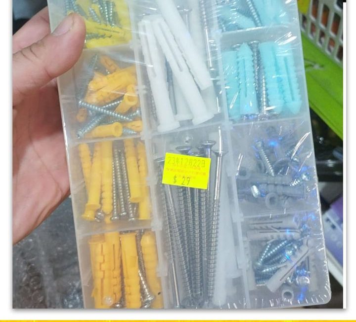螺絲膨脹膠塞套裝~$29