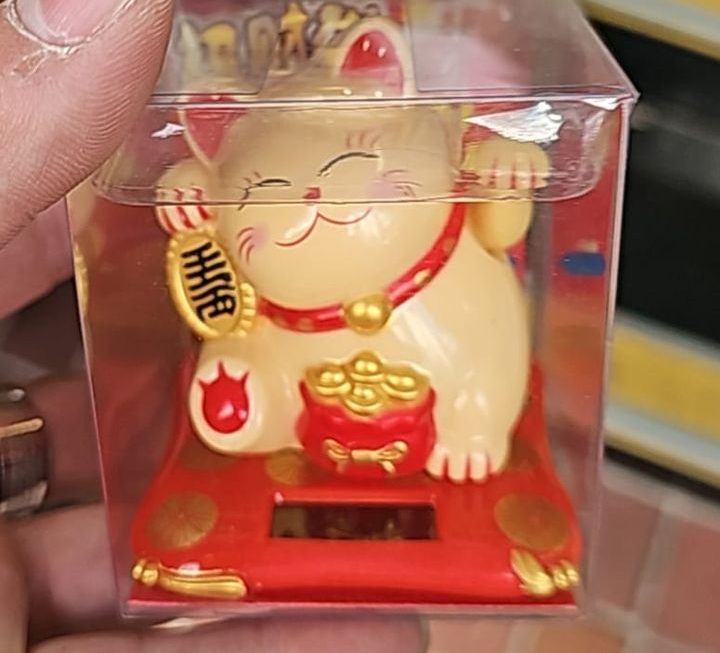 $15 招財貓。門口位