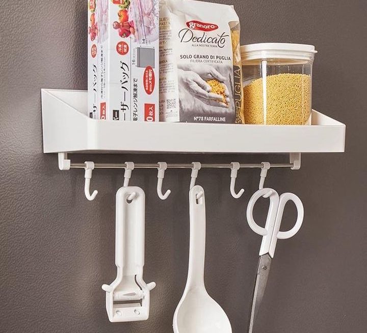 無痕黏貼式僭建儲物架～$29