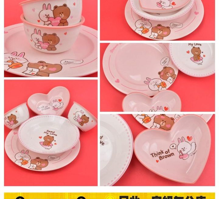 Line Friends 情人節主題餐具套裝 ~$149