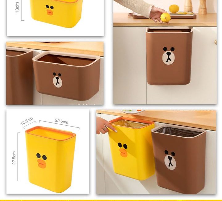 Line Friends主題垃圾桶 ~$49(大)，$29(小)