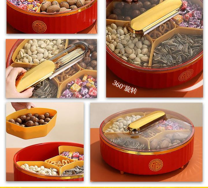 中式主題果盤連蓋~$39
