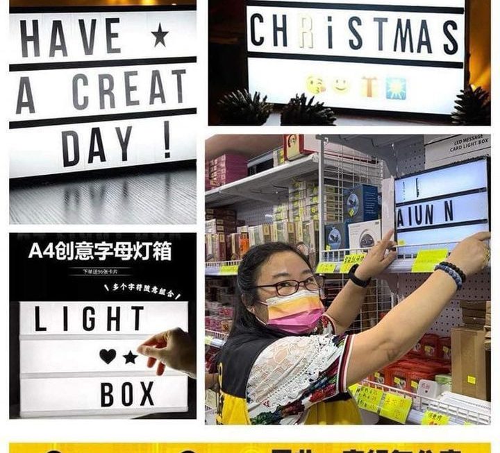 LED英文字母表白燈箱 ~ $29