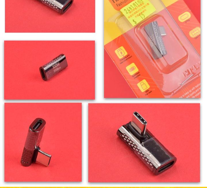 USB Type C 曲尺型轉換器 ~$15
