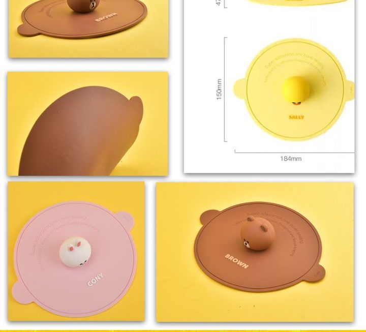 Line friends 3D矽膠碗蓋~$29/款