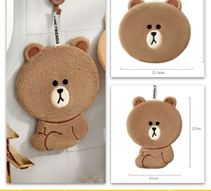 Line Friends各款抺手毛巾~$25/條