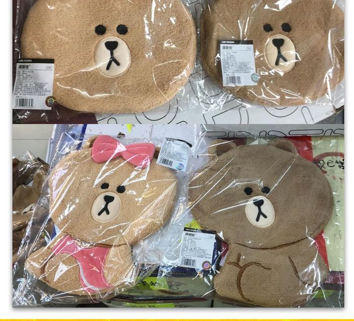 Line Friends各款抺手毛巾