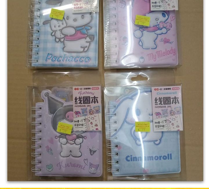 Sanrio角色卡通圖案筆記簿~$19/款