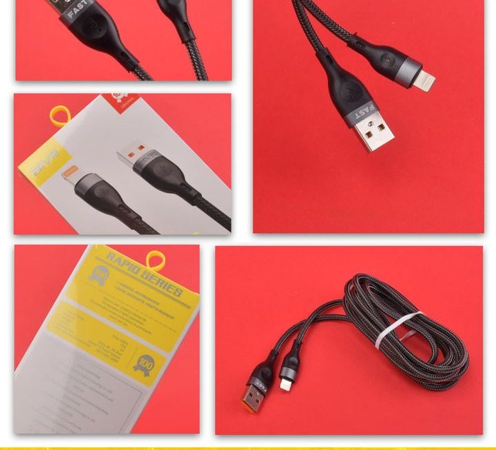 aiVR USB Lightning數據充電線~$15