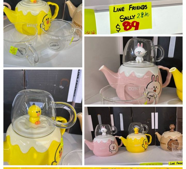 Line & friends 主題茶壺套裝~$89/套