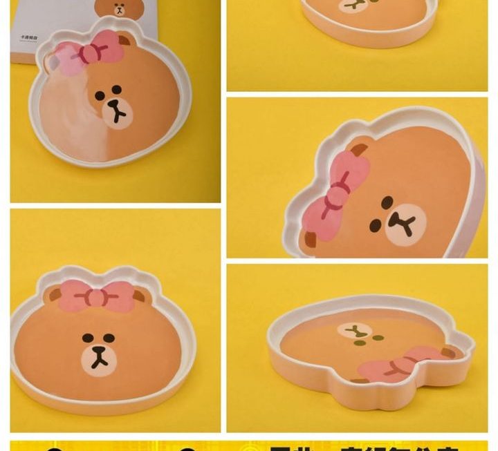 Line Friends主題陶瓷餐盤 ~$39/隻