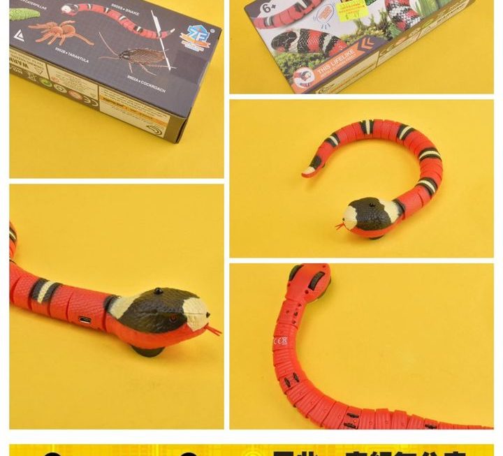 電動感應自動蛇玩具~$49