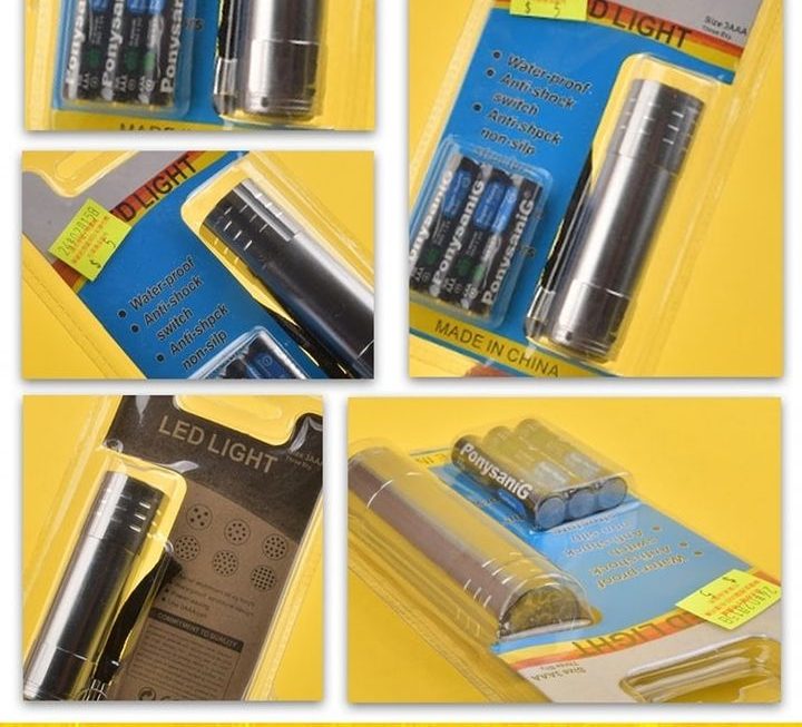 LED Light手電筒連電池~$5