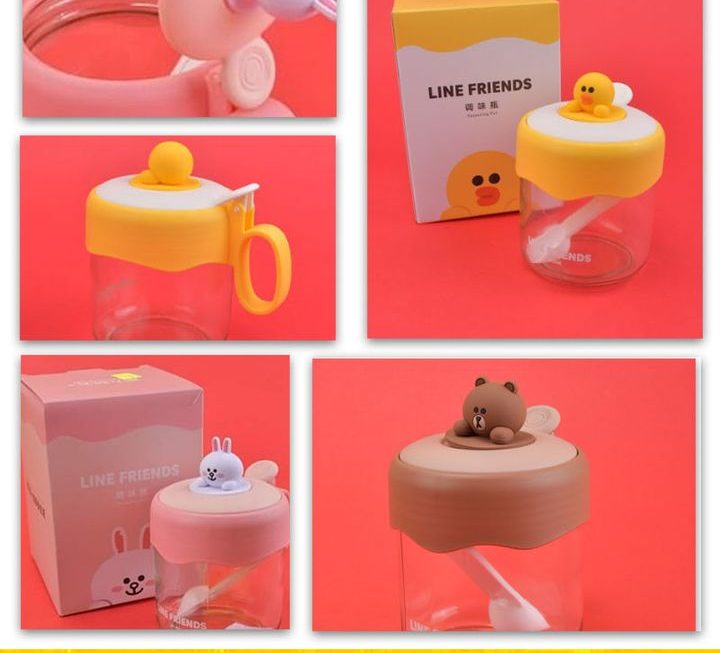 Line Friends 調味粉收納容樽~$29/個