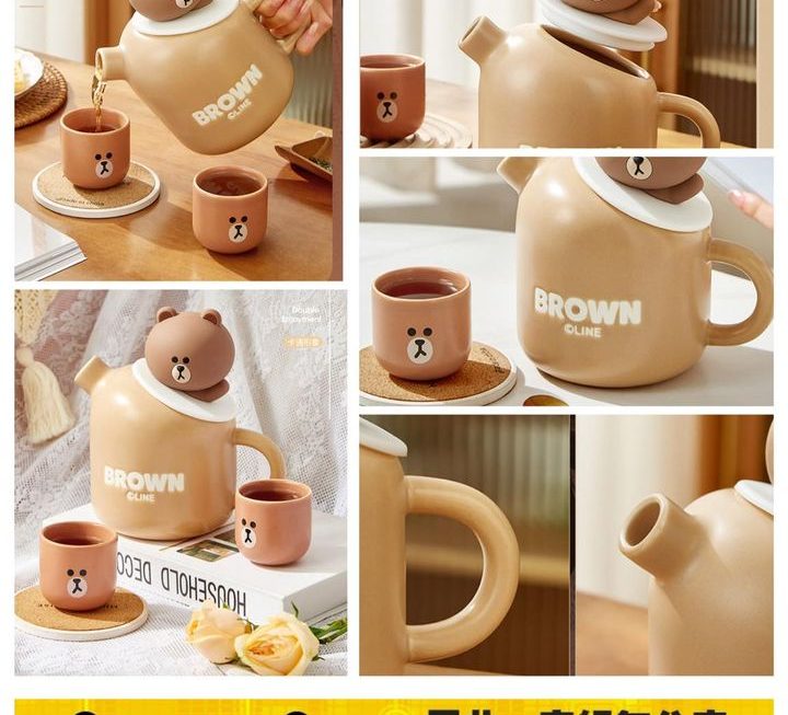 Line & friends 主題茶壺套裝~$99