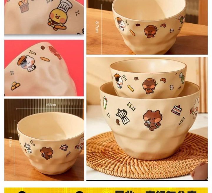 Line & friends陶瓷碗 (大減價)