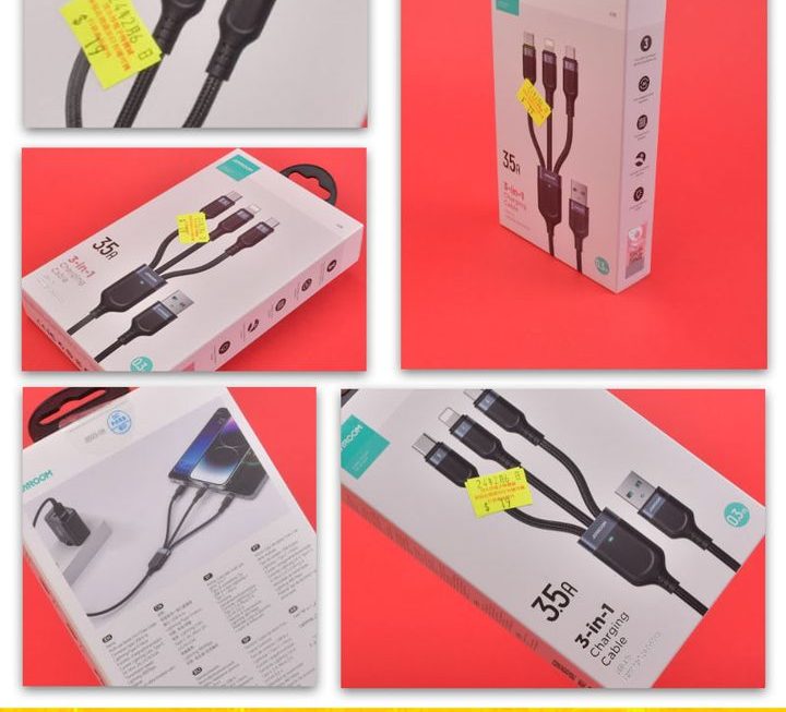 Joyroom.A18三合一數據充電線~$19