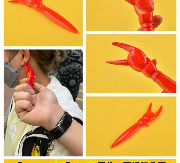 蟹鉗定龍蝦鉗造型鉛子筆 ~$5/ 支