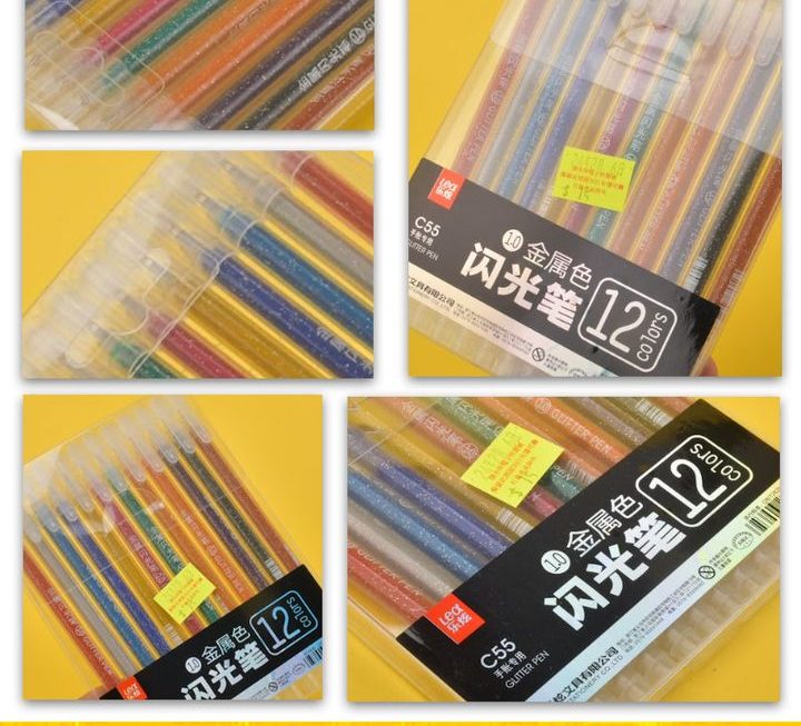 彩色啫喱閃光筆套裝~$15