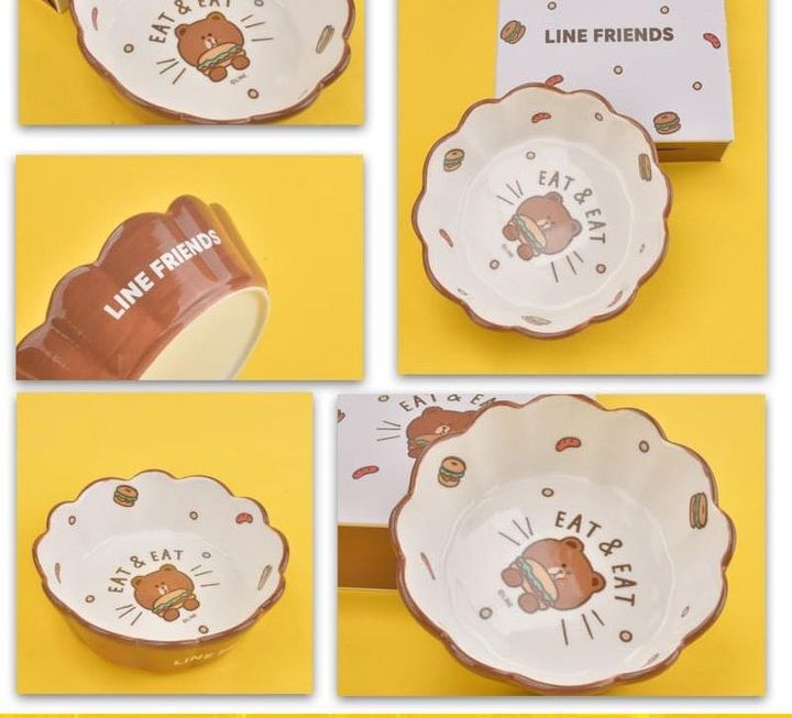 Line & friends 主題陶瓷碗 ~$25