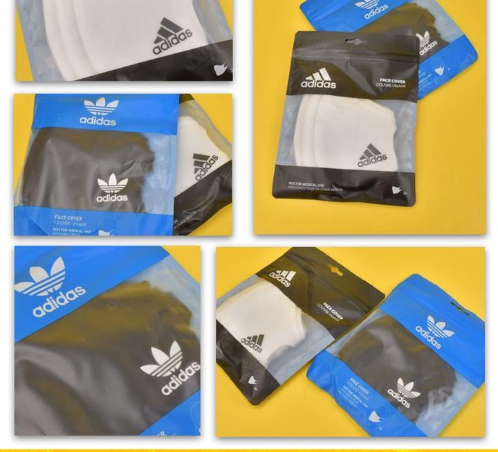 Adidas 運動布口罩~$10/包