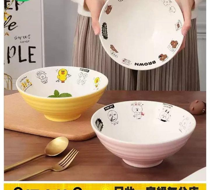 Line Friends主題大麵碗~$49/隻