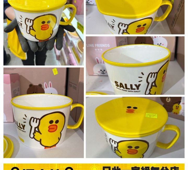 Line Friends 莎莉圖案陶瓷食麵碗 ~$45 減價喇