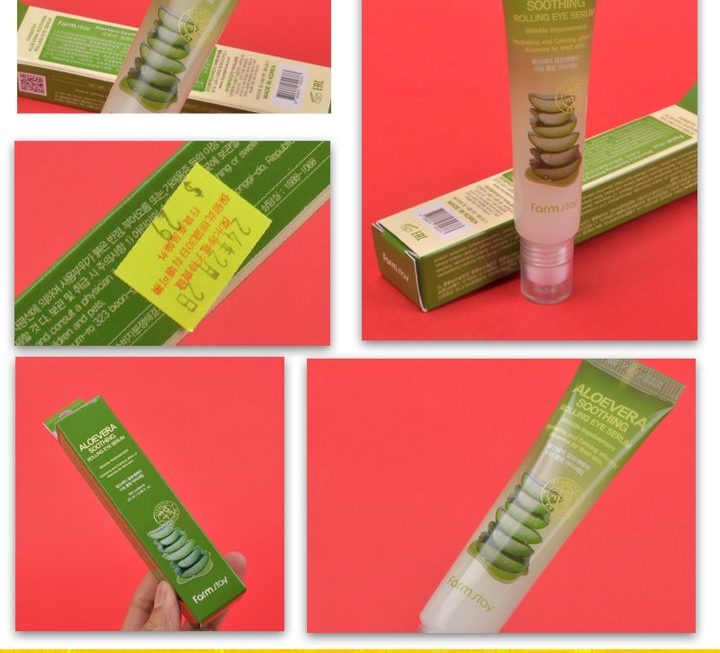 Farmstay蘆薈舒緩眼部按摩滾珠 ~$29