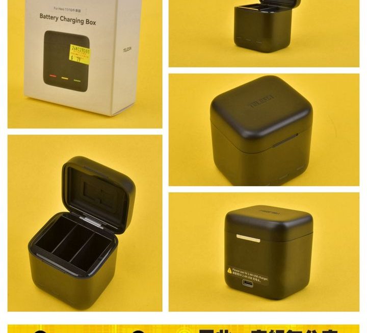 TELESIN相機電池充電盒~$79