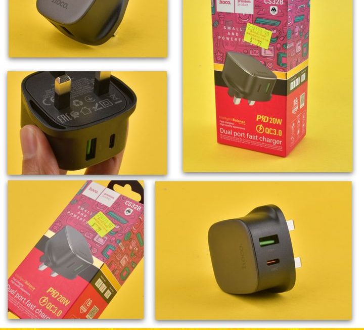 hoco雙USB快速充電插頭~$29