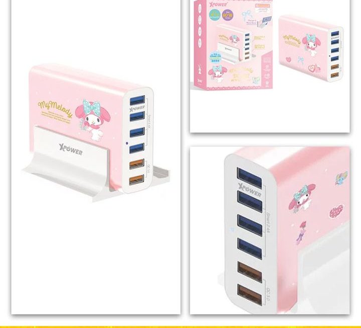 XPower x Sanrio DC6Q2 6位充電器~密碼AAI