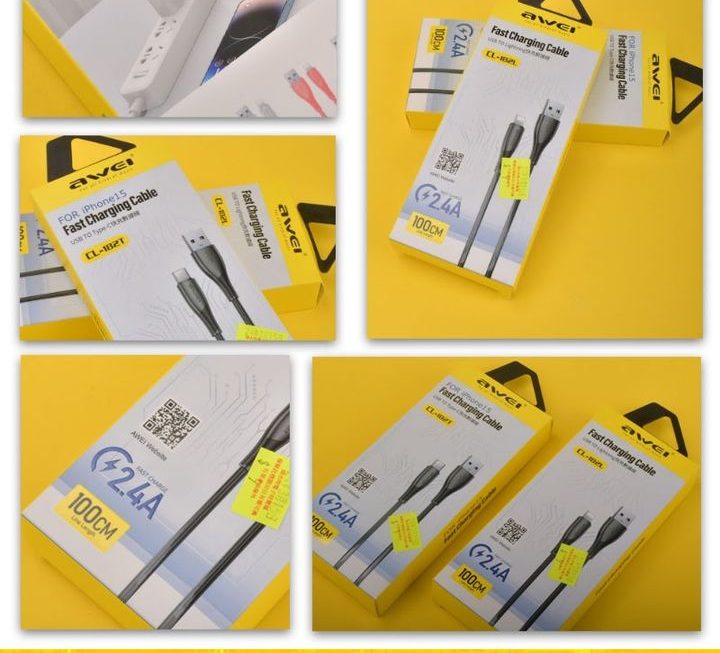 各款awei充電數據線~$9/款