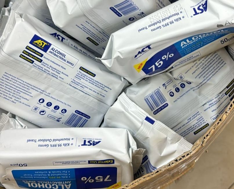 $5 酒精濕紙巾 門口位