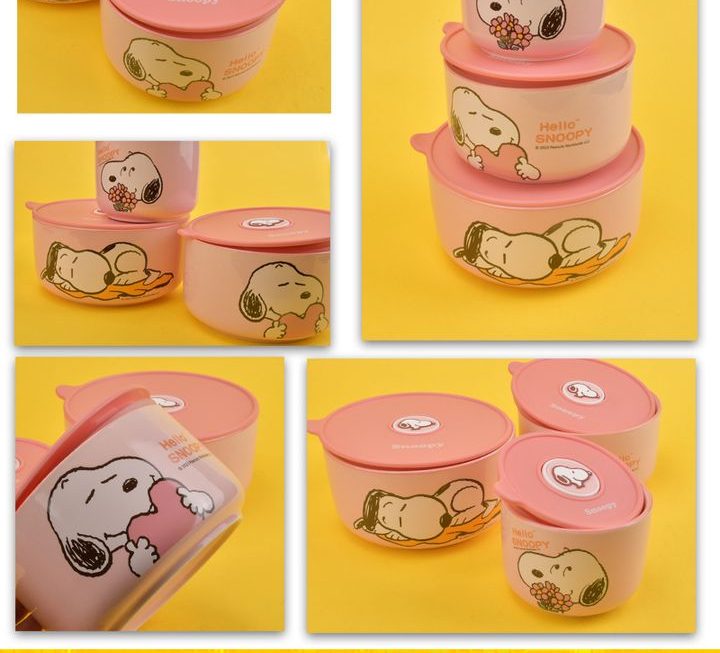 Snoopy 主題角色碗具套裝~$79