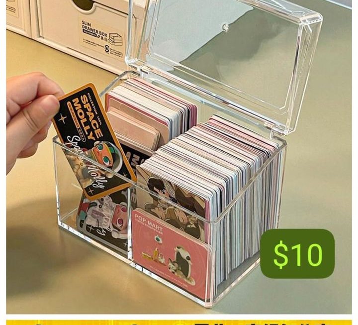 亞加力膠透明遊戲卡收納盒 ~$10