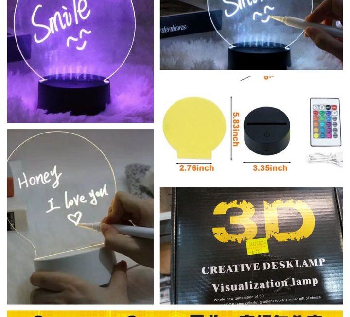 RGB 遙控燈連心意表白膠板 ~$20 特價中
