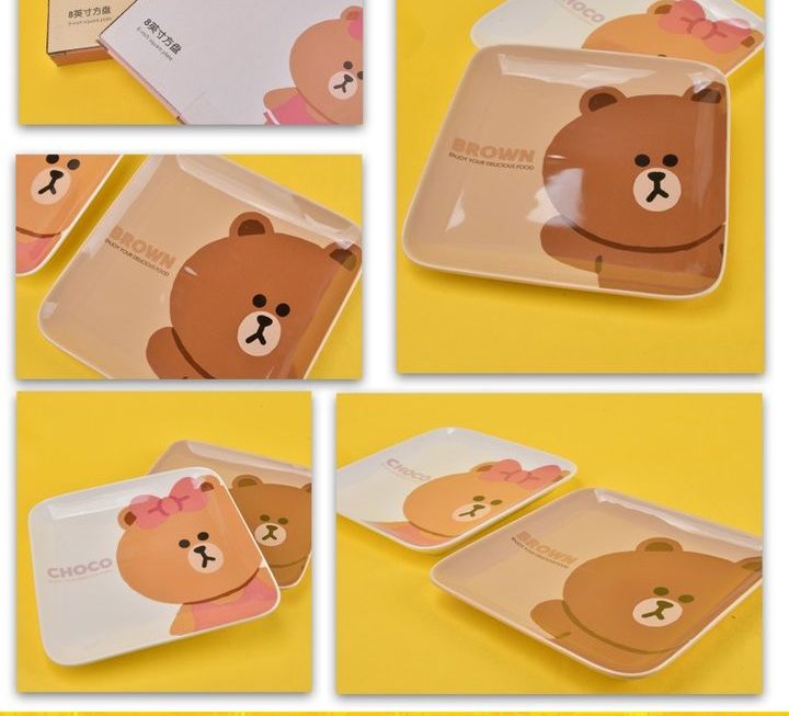 LINE FRIENDS主題陶瓷餐盤~$19【特價】