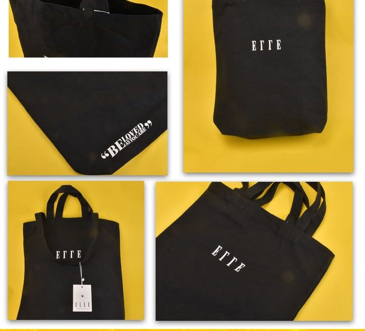 ELLE 帆布手提袋 ~$5