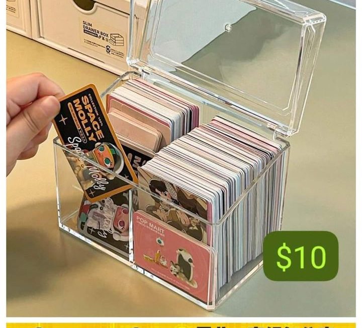 亞加力膠透明遊戲卡收納盒 ~$10