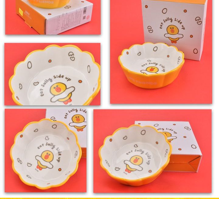 Line & friends 主題陶瓷碗 ~$15【特價】