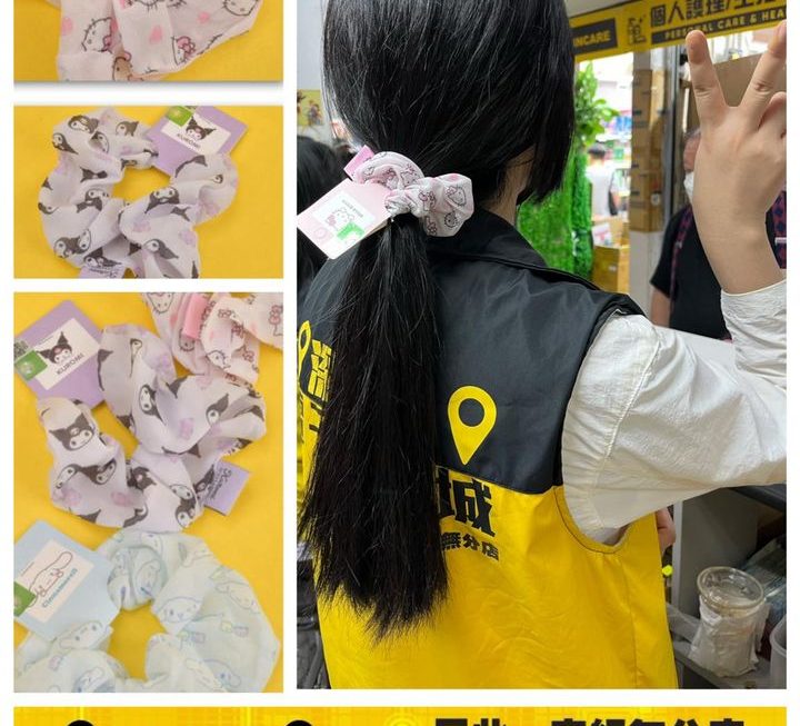 SANRIO公仔圖案頭髮扎 ~$9