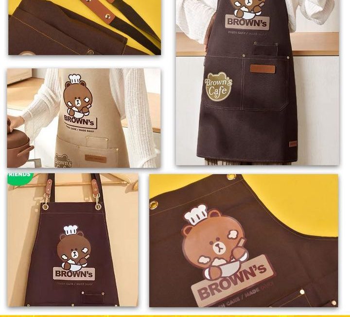 Line Friends第二代角色主題圍裙~$49
